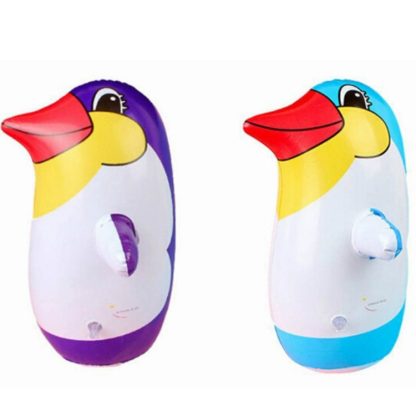 3 PCS Outdoor Fun And Sports Soft Plastic Tumbler Inflatable Penguin for Children Indoor Play, Random Color Delivery - Image 3