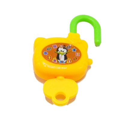 10 PCS Colorful Plastic Cartoon Toy Lock for Kids with Keys Birthday Toy, Random Color Delivery - Image 3