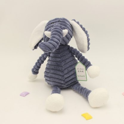 Striped Animal Plush Toy Doll Creative Animal Doll, Type:Elephant, Height:42cm