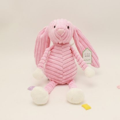 Striped Animal Plush Toy Doll Creative Animal Doll, Type:Pink Rabbit, Height:42cm - Image 2