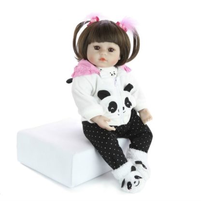 KEIUMI 18 inch Soft Silicone Reborn Doll Christmas Children Toy Gift(Brown Eye) - Image 3