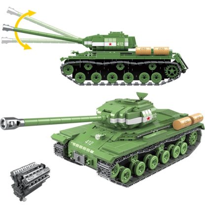 100062 Tank Series Children Educational Spell Inserting Assembling Building Blocks Toys - Image 2