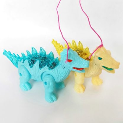 Children Electric Rope Dinosaur Walking Doll Toy with Light Music, Random Color Delivery - Image 2