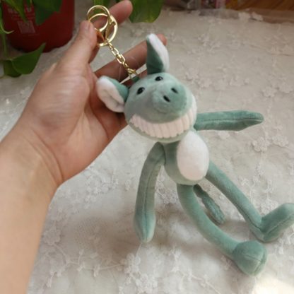 Piggy Plush Toy Keychain Plush Small Pendant Wedding Party Gift(Green)