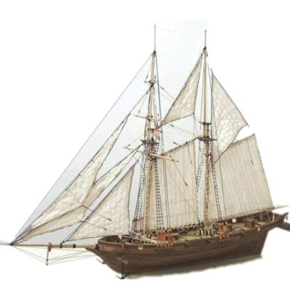 Wooden Assembled Sailing Model DIY Western Classical Sailing Puzzle Model Toy - Image 2