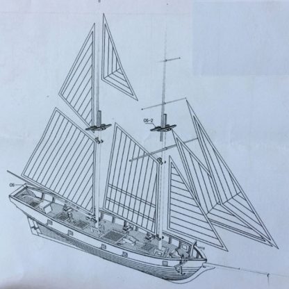 Wooden Assembled Sailing Model DIY Western Classical Sailing Puzzle Model Toy - Image 3