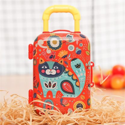 Christmas Toy Gift Trolley Case Cartoon Early Education Children Play House Small Gift Suitcase(Type 2)