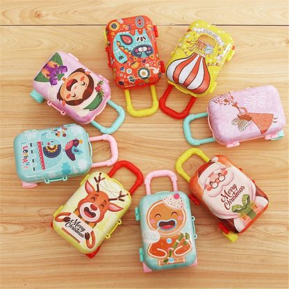 Christmas Toy Gift Trolley Case Cartoon Early Education Children Play House Small Gift Suitcase(Type 2) - Image 3