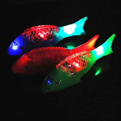 Electric Colorful Flash Music Free Swing Glow Projection Fish Children Toys, Random Color Delivery - Image 2