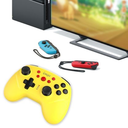 Ipega Wired and Wireless Dual Connectivity Bluetooth Dual Vibration 6-axis Gamepad(Dark Black) - Image 3