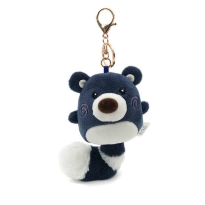 Creative Long Tail Plush Pendant Backpack Doll Ornament Car Key Chain, Height:15 cm(Sapphire)