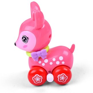 Children Toys Cartoon Animals Sika Deer Clockwork Toys, Random Color Delivery