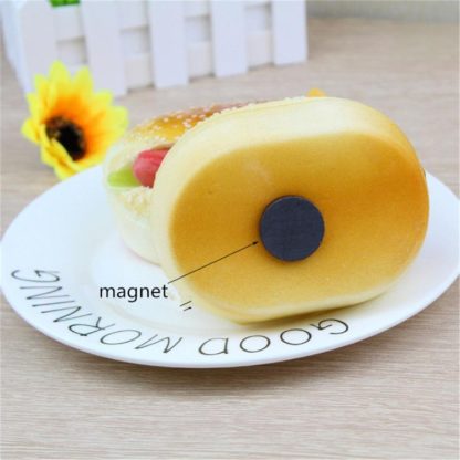 Cute Hamburger Squishy Slow Rising Cream Scented Decompression Toys Decoration Squeeze Children Toy(Ham Sausage) - Image 2