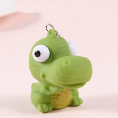 2 PCS Funny Squeezing Soft Fun Decompression Children's Toys Pendant Keychain(Dinosaur)