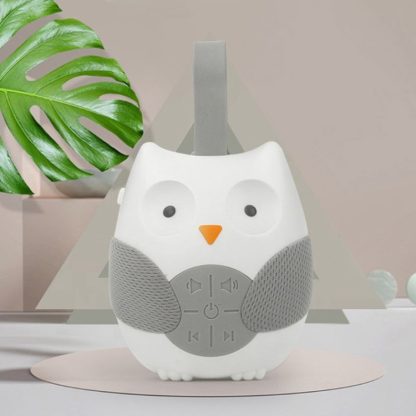 Baby Bedside Hanging Bell Sound Soothing Sleep Soft Owl Music Box Toy(White) - Image 3