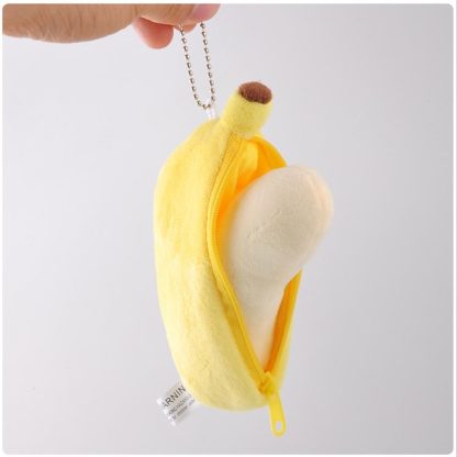 Banana Doll Plush Pendant Doll Mini Creative Plush Toy(Yellow)