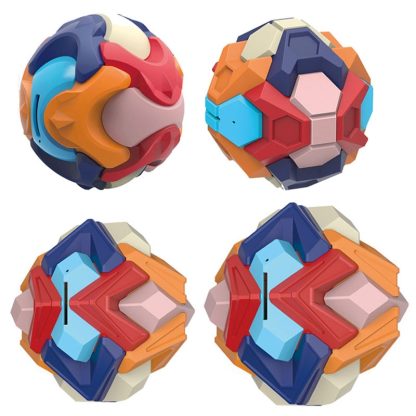 2PCS Children Puzzle Early Education Toys Ball Assembled Piggy Bank, Size:Medium (Round) - Image 2