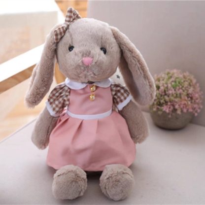 Cartoon Rabbit Plush Toy Bunny With Skirt Doll Soft Stuffed Animal Doll, Height:35cm(Pink) - Image 2