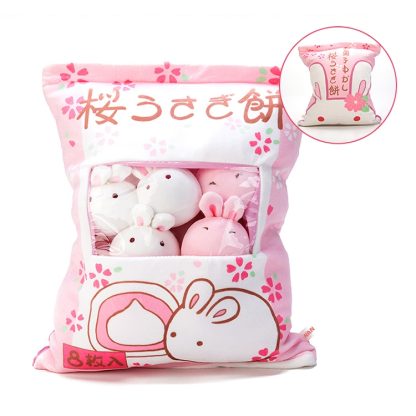 Cute Animal Doll Plush Toy Simulation Creative Snack Pillow(Rabbit) - Image 2