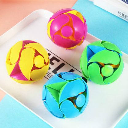 Creative Hand Throwing Color Changing Ball Transformation Telescopic Deformation Ball Magic Props Educational Children T