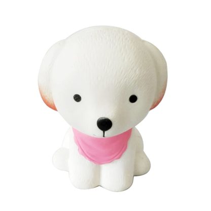 Creamy Fragrance Simulation Cartoon Scarf dog Rebound Decompression Toy, Size:11×8×6.5cm(Pink)