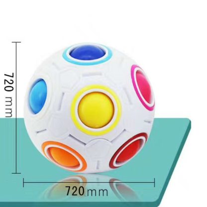 Magic Rainbow Ball Luminous Edition Training Hand Brain Coordination Fun Cube Children Toy(Luminous Green) - Image 2