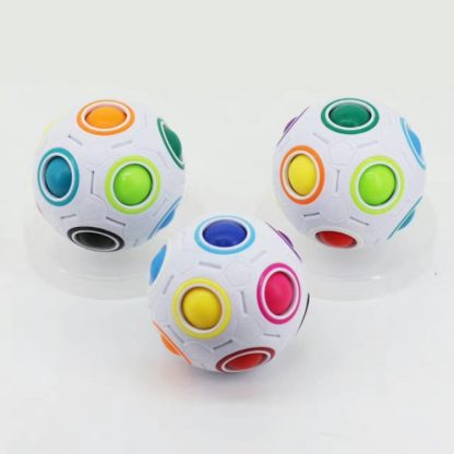 Magic Rainbow Ball Luminous Edition Training Hand Brain Coordination Fun Cube Children Toy(Luminous Green) - Image 3