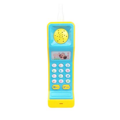 Infant and Early Childhood Education Toy Music Simulation Phone Child Puzzle Cartoon Toy(Yellow)