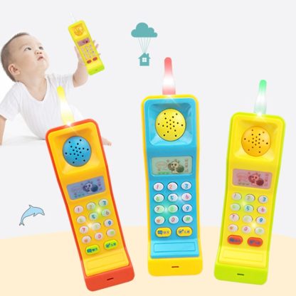 Infant and Early Childhood Education Toy Music Simulation Phone Child Puzzle Cartoon Toy(Yellow) - Image 3