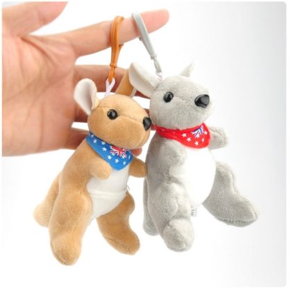 Small Pendant Doll Toy Kangaroo Plush Keychain, Color Random Delivery, Size:12cm - Image 2