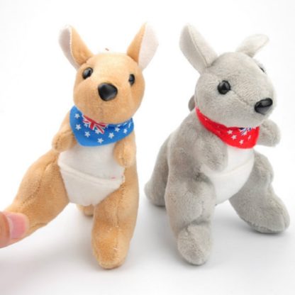 Small Pendant Doll Toy Kangaroo Plush Keychain, Color Random Delivery, Size:12cm - Image 3