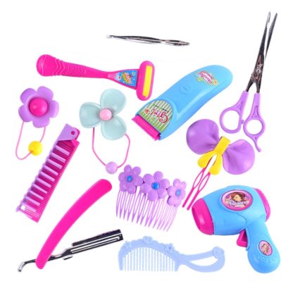 12 PCS / Set Children Early Education Little Hairdresser Simulation Haircut Tool Toy - Image 3