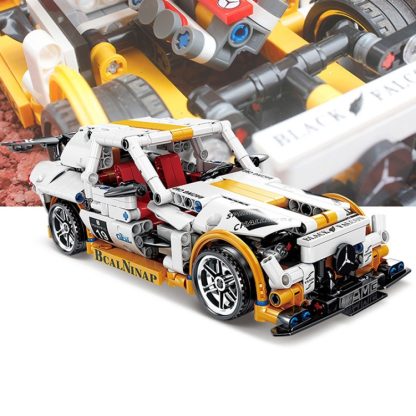 Modified Racing Model Assembled Building Block Gear Children Educational Toys(KY1016)