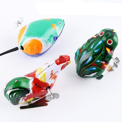 2 PCS Nostalgic Clockwork Retro Iron Small Toys Children Educational Education(Cock) - Image 3