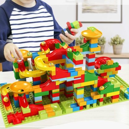 165 PCS Creative Intelligence Educational Learning Toys DIY Small Particle Slide Building Blocks - Image 3