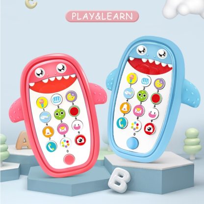 Children Intelligent Early Education Learning Baby Simulation Mobile Phone Toy, English Version(Pink) - Image 3