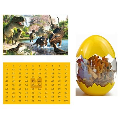 Children Puzzle Wooden Toy Dinosaur Egg 60 Pieces Wood Puzzle(QMJ-6609)