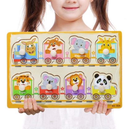 Car Animal Cognition Children Educational Toys Hand-claw Puzzle Cognitive Kindergarten Gifts - Image 2