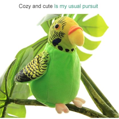 Plush Toy Parrots Recording Talking Parrots Will Twist the Fan Wings Children Toys, Size:Height 18cm(Black) - Image 3