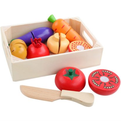 Style 4 - 8 PCS Children Play House Simulation Vegetable Fruit Cut Kitchen Toy Set