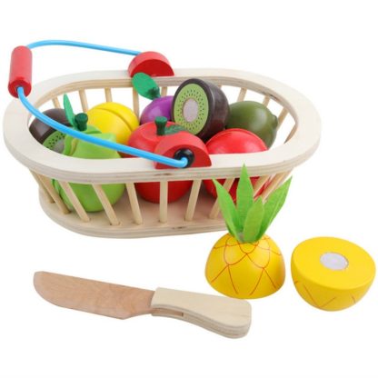 Style 6 - 9 PCS Children Play House Simulation Vegetable Fruit Cut Kitchen Toy Set