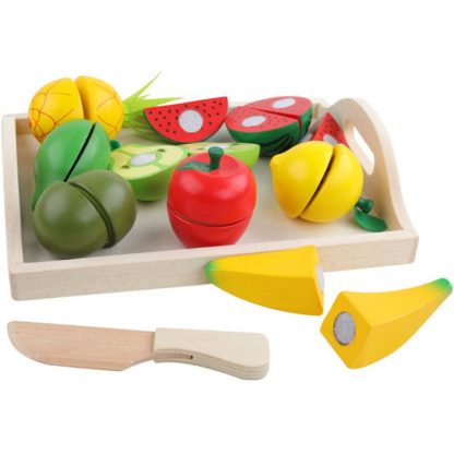 Style 8 - 10 PCS Children Play House Simulation Vegetable Fruit Cut Kitchen Toy Set