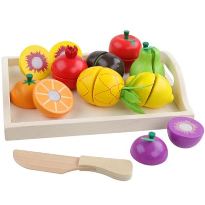 Style 9 - 11 PCS Children Play House Simulation Vegetable Fruit Cut Kitchen Toy Set