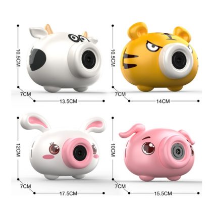 Bubble Blowing Machine Children Automatic Cartoon Bubble Maker Camera Toy(Piggy) - Image 3