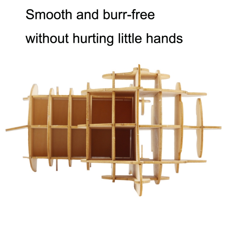 WUDE F104 Dog Pen Holder 3D Three -Dimensional Puzzle Board Children Wood Puzzles Model - Image 3