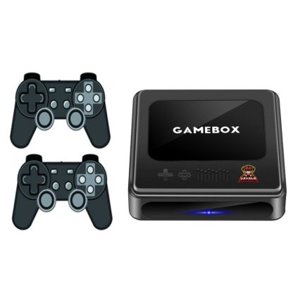 GD10 32G Built-In 10000+ Games Dual System Set-Top Box 3D Home 4K HD  TV Game Console Box US Plug(Black)