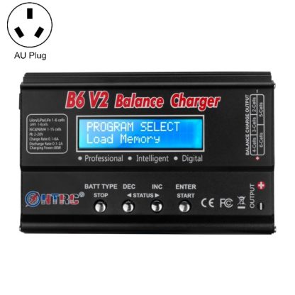 HTRC B6 V2 Balance Charger Intelligent Model Airplane Lithium Battery Charger, AU Plug