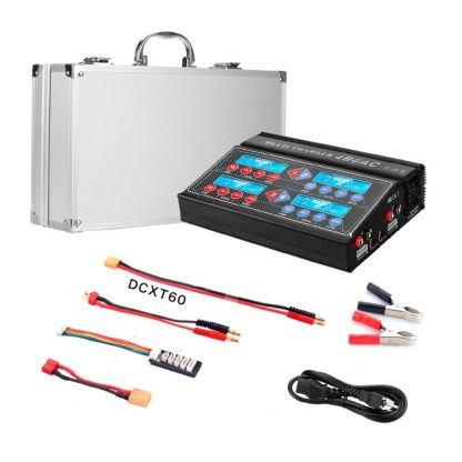 HTRC 4B6AC 80W Lithium Battery Charger Four-way Smart Balance Charger, US Plug