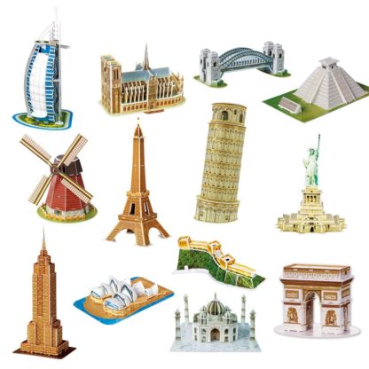 3 PCS 3D Puzzle Mini World Building Model Children Assembling Intellectual Toys(Arc de Triomphe) - Image 3