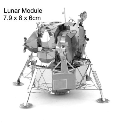 3 PCS 3D Metal Assembly Model DIY Puzzle, Style: Lunar Module - Image 2